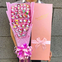 Hello Kitty Bouquet Led Light Bouquet Kawaii Plush Toys Stuffed Flower For Girl HK78 - Lusy Store LLC