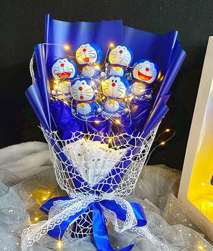 Hello Kitty Bouquet Led Light Bouquet My Melody Cinnamoroll Kuromi Kawaii Plush Toys Stuffed Flower For Girl HK78-2 - Lusy Store LLC