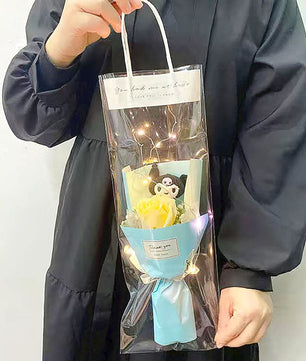 Hello Kitty Bouquet Led Light Bouquet My Melody Cinnamoroll Kuromi Kawaii Plush Toys Stuffed Flower For Girl HK78-2 - Lusy Store LLC