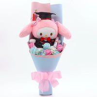 Hello Kitty Bouquet Sanrio Kawaii Plush Toy Soft Stuffed Graduation Birthday Gifts - Lusy Store LLC