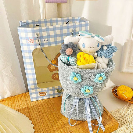 Hello Kitty Bouquet Sanrio Plush Stuffed Cute Soap Flower Gift Box HK79 - Lusy Store LLC