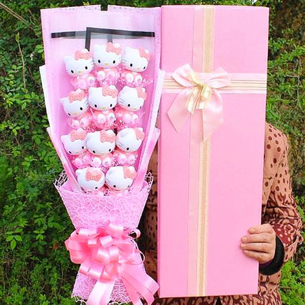 Hello Kitty Bouquet Sanrio Plush Stuffed Cute Soap Flower Gift Box HK79-2 - Lusy Store LLC