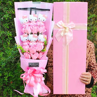 Hello Kitty Bouquet Sanrio Plush Stuffed Cute Soap Flower Gift Box HK79-2 - Lusy Store LLC