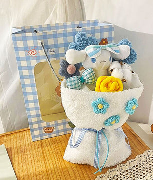 Hello Kitty Bouquet Sanrio Plush Stuffed Cute Soap Flower Gift Box HK79 - Lusy Store LLC