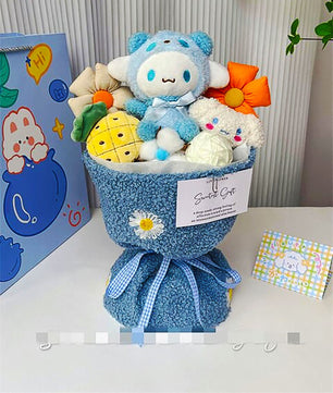 Hello Kitty Bouquet Sanrio Plush Stuffed Cute Soap Flower Gift Box HK79 - Lusy Store LLC