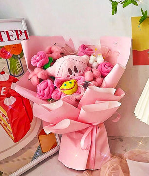 Hello Kitty Bouquet Sanrio Plush Stuffed Cute Soap Flower Gift Box HK79 - Lusy Store LLC