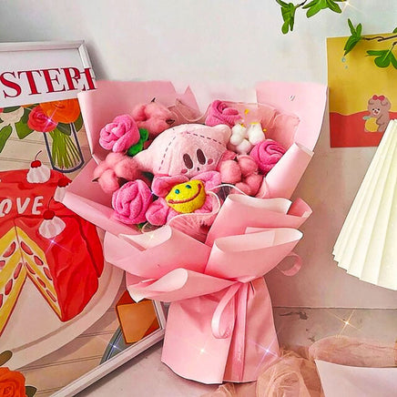 Hello Kitty Bouquet Sanrio Plush Stuffed Cute Soap Flower Gift Box HK79 - Lusy Store LLC