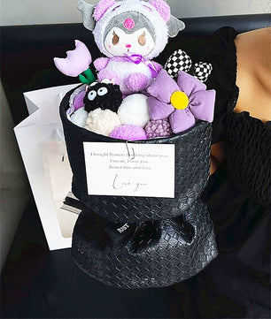 Hello Kitty Bouquet Sanrio Plush Stuffed Cute Soap Flower Gift Box HK79 - Lusy Store LLC