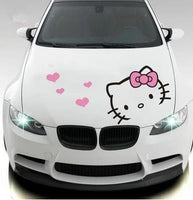 Hello kitty canopy car sticker cartoon cute pull head cover body decoration car sticker - Lusy Store
