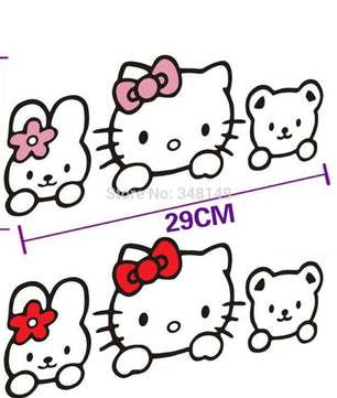 Hello Kitty Car Stickers Lovely Cat Decal - Lusy Store