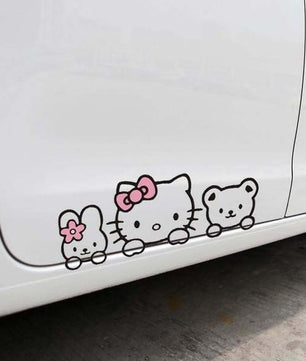 Hello Kitty Car Stickers Lovely Cat Decal - Lusy Store