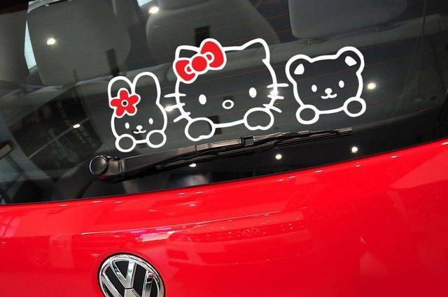 Hello Kitty Car Stickers Lovely Cat Decal - Lusy Store