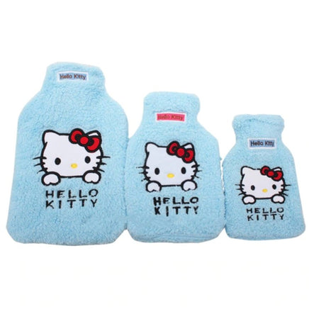 Hello kitty cartoon pink rubber hot water bottle water bag liner plush toys kids hand warmer