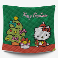Hello Kitty Christmas Bedding Set Quilted Comfort Festive Feline Delight - Lusy Store LLC