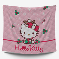 Hello Kitty Christmas Bedding Set to Spread Holiday Cheer Pink Bedding Set for a Charming Bedroom - Lusy Store LLC