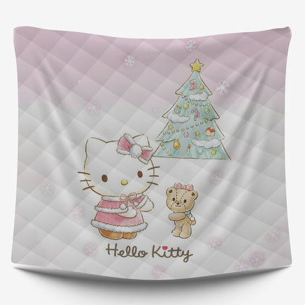 Hello Kitty Christmas Delights - Hello Kitty Bed Set for a Cozy Slumber - Lusy Store LLC