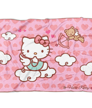 Hello Kitty Cupid Fleece Blanket Lightweight Supremely Soft - Lusy Store