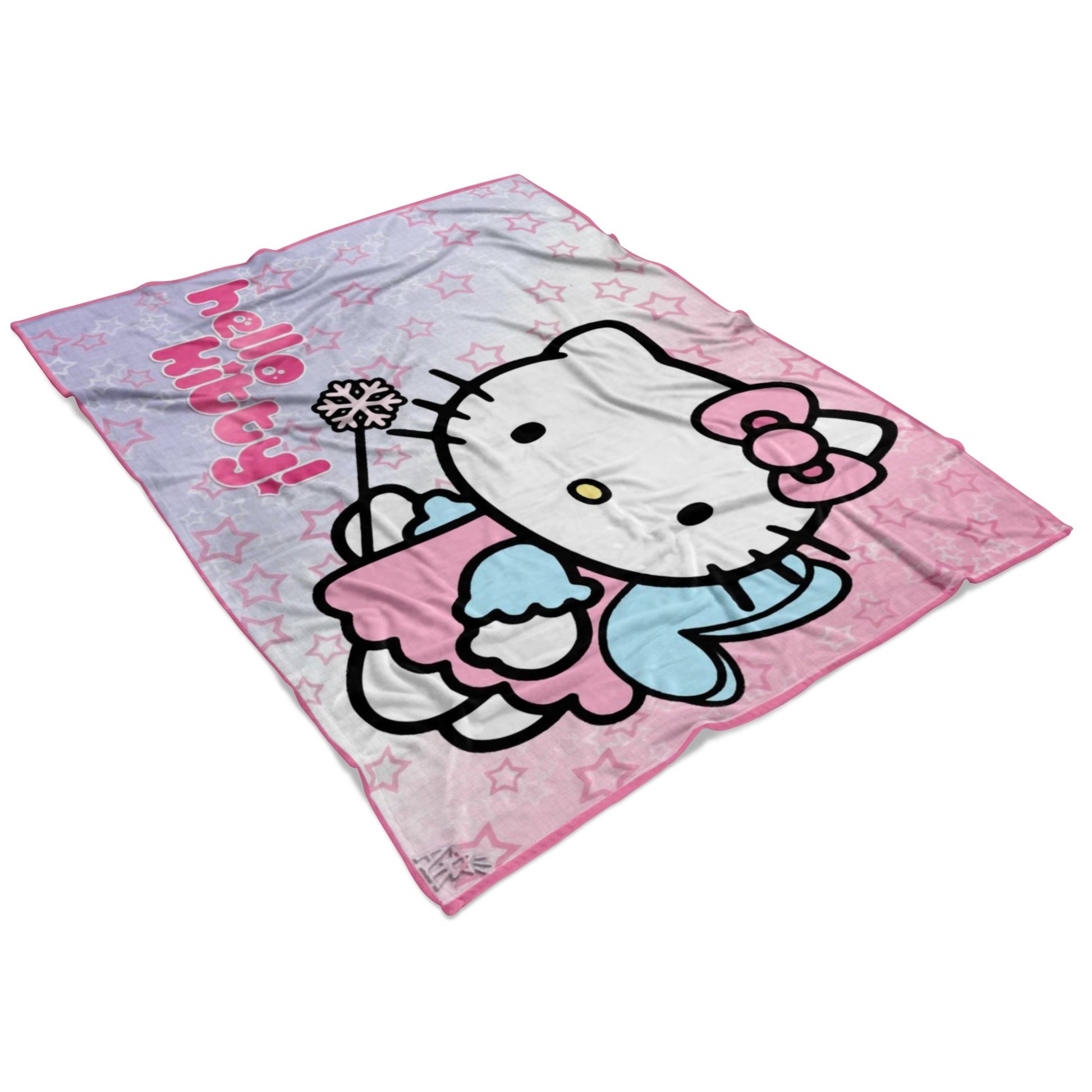 Hello Kitty Cute Fleece Blanket Lightweight Supremely Soft - Lusy Store