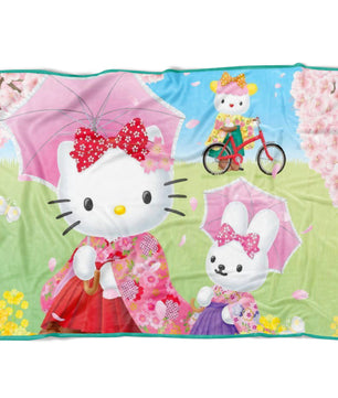 Hello Kitty Cute Fleece Blanket Lightweight Supremely Soft Colorful - Lusy Store