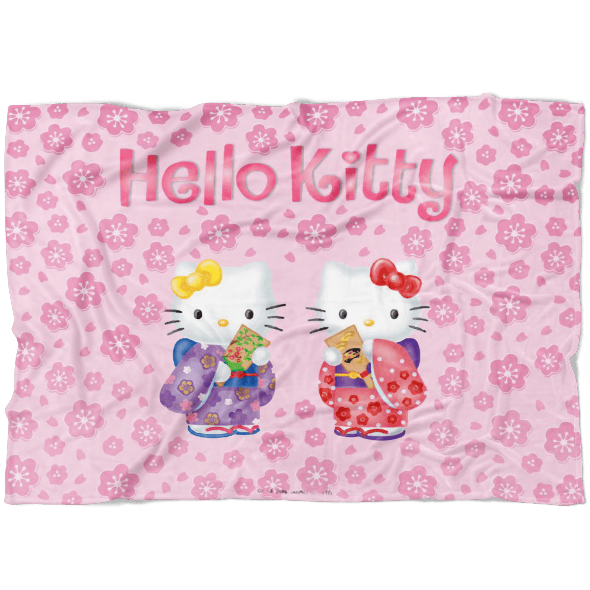 Hello Kitty Cute Fleece Blanket Lightweight Supremely Soft Pink Color - Lusy Store