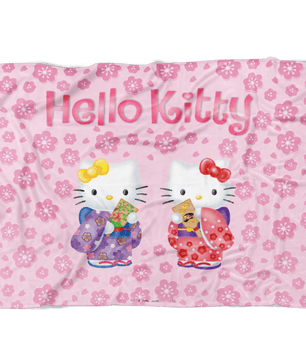 Hello Kitty Cute Fleece Blanket Lightweight Supremely Soft Pink Color - Lusy Store