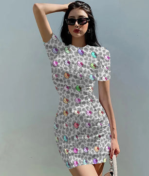 Hello Kitty Dress Slim Bodycon Dress - DS13 - Lusy Store LLC