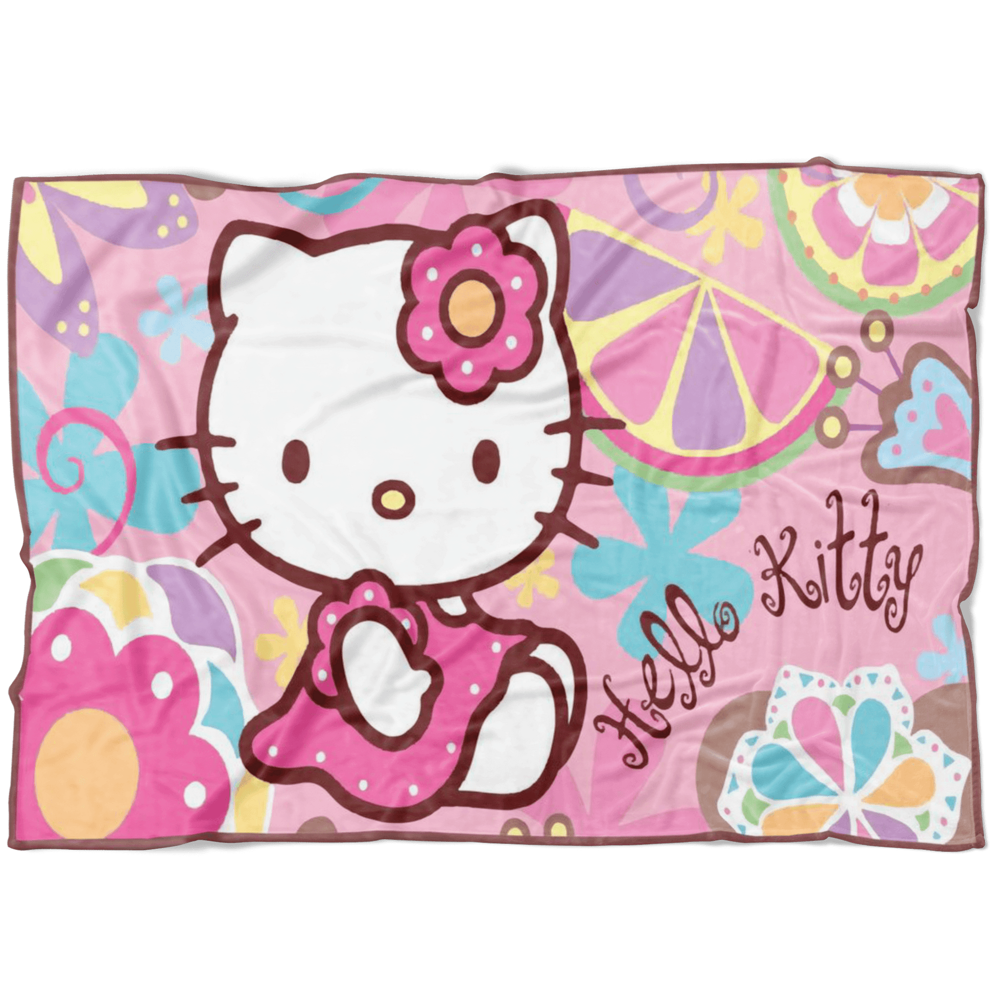 Hello Kitty Fleece Blanket Lightweight Supremely Soft Colorful Gift for Kid Casual - Lusy Store