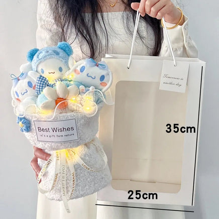 Hello Kitty Flower Bundle Kuromi Cinnamoroll My Melody Plush Doll Gifts Doll - Lusy Store LLC