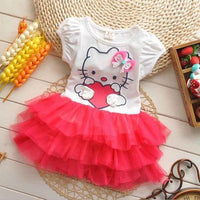 Hello Kitty Girls Dresses Summer Cartoon Wings Tutu Dress For Girls Kids - Lusy Store
