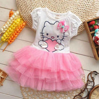 Hello Kitty Girls Dresses Summer Cartoon Wings Tutu Dress For Girls Kids - Lusy Store