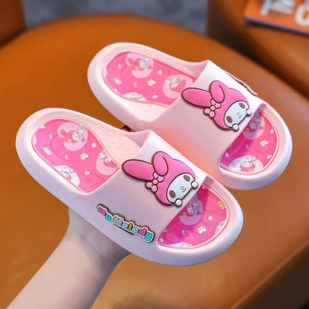 Hello Kitty girls shoes - Children slippers anime - Soft slippers indoor bathroom Pink