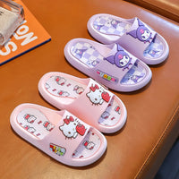 Hello Kitty girls shoes - Children slippers anime - Soft slippers indoor bathroom - Lusy Store LLC