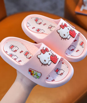Hello Kitty girls shoes - Children slippers anime - Soft slippers indoor bathroom - Lusy Store LLC