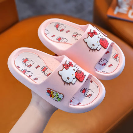 Hello Kitty girls shoes - Children slippers anime - Soft slippers indoor bathroom - Lusy Store LLC