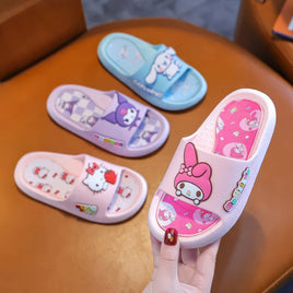 Hello Kitty girls shoes - Children slippers anime - Soft slippers indoor bathroom