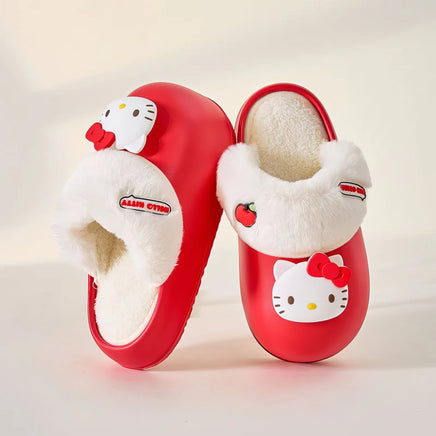 Hello Kitty girls shoes slippers cotton waterproof anti slip