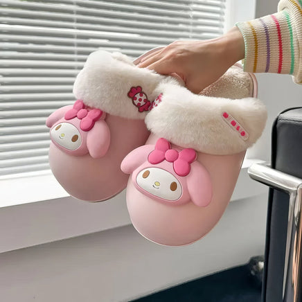 Hello Kitty girls shoes slippers cotton waterproof anti slip - Lusy Store LLC