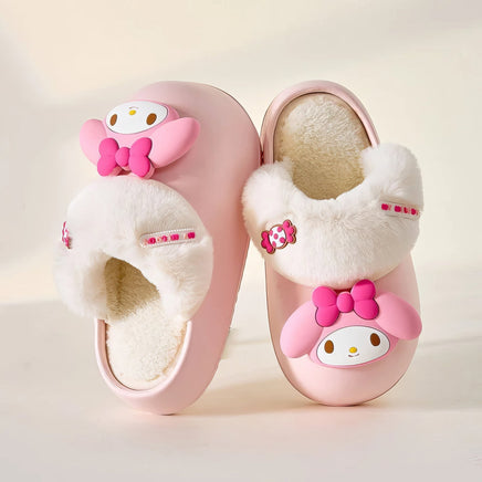 Hello Kitty girls shoes slippers cotton waterproof anti slip - Lusy Store LLC