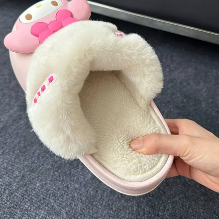 Hello Kitty girls shoes slippers cotton waterproof anti slip