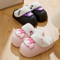 Hello Kitty girls shoes slippers cotton waterproof anti slip - Lusy Store LLC