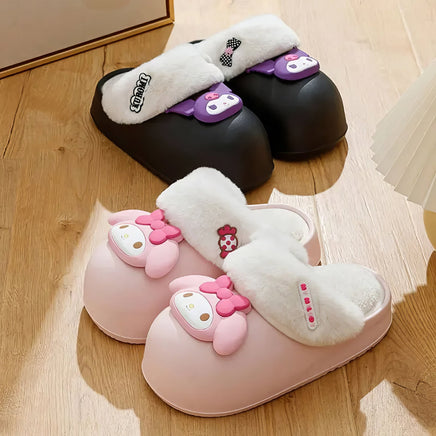 Hello Kitty girls shoes slippers cotton waterproof anti slip - Lusy Store LLC