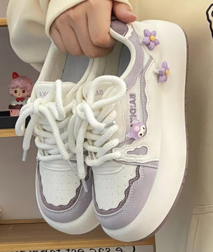 Hello Kitty girls shoes - Summer mesh breathable students board shoes - Lusy Store LLC