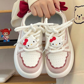 Hello Kitty girls shoes - Summer mesh breathable students board shoes - Lusy Store LLC