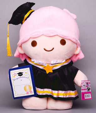 Hello Kitty Graduation Kawaii Sanrio Anime My Melody Kuromi Cinnamoroll Large Plush Doll Sofa Pillow HK77 - Lusy Store LLC