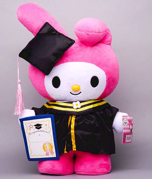 Hello Kitty Graduation Kawaii Sanrio Anime My Melody Kuromi Cinnamoroll Large Plush Doll Sofa Pillow HK77 - Lusy Store LLC