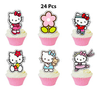 Hello Kitty Graduation Pink Theme Kids Birthday Party Decoration Disposable Tableware Girls HK72-2 - Lusy Store LLC