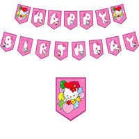 Hello Kitty Graduation Pink Theme Kids Birthday Party Decoration Disposable Tableware Girls HK72-2 - Lusy Store LLC