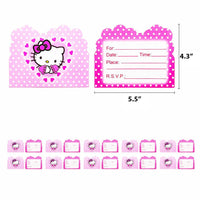 Hello Kitty Graduation Pink Theme Kids Birthday Party Decoration Disposable Tableware Girls HK72-3 - Lusy Store LLC