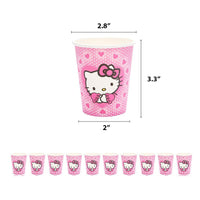 Hello Kitty Graduation Pink Theme Kids Birthday Party Decoration Disposable Tableware Girls HK72-4 - Lusy Store LLC