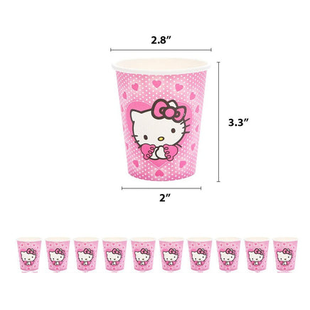 Hello Kitty Graduation Pink Theme Kids Birthday Party Decoration Disposable Tableware Girls HK72-4 - Lusy Store LLC